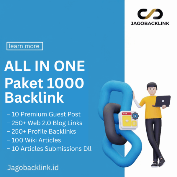 Paket 1000 Backlinks All In One