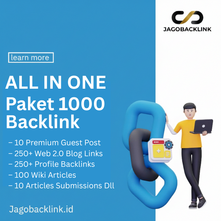 Paket 1000 Backlinks All In One